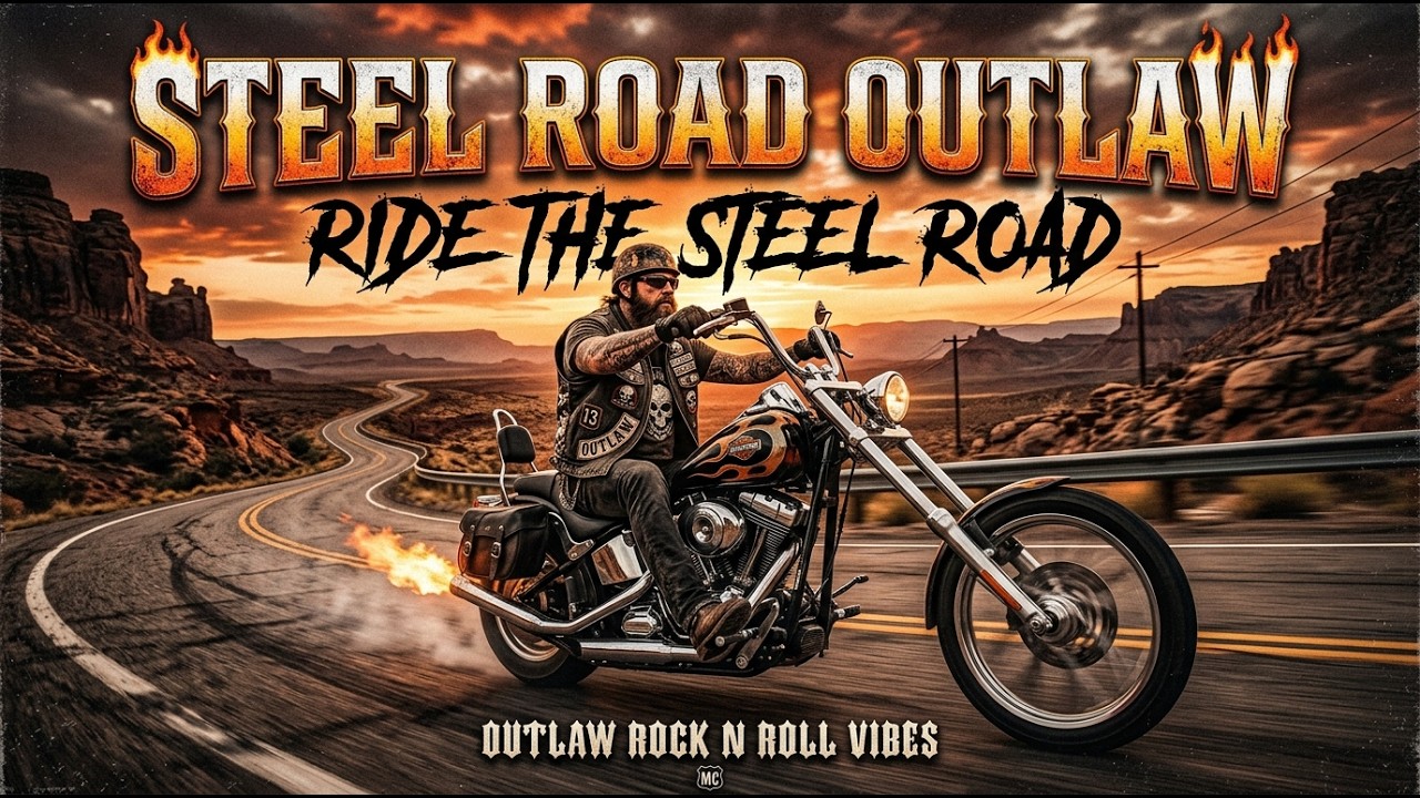 Best Music Steel Road Outlaw 🎸 Ride the Steel Road ⚡ Outlaw Rock N Roll Vibes