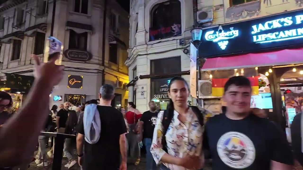 Bucharest Old Town nightlife