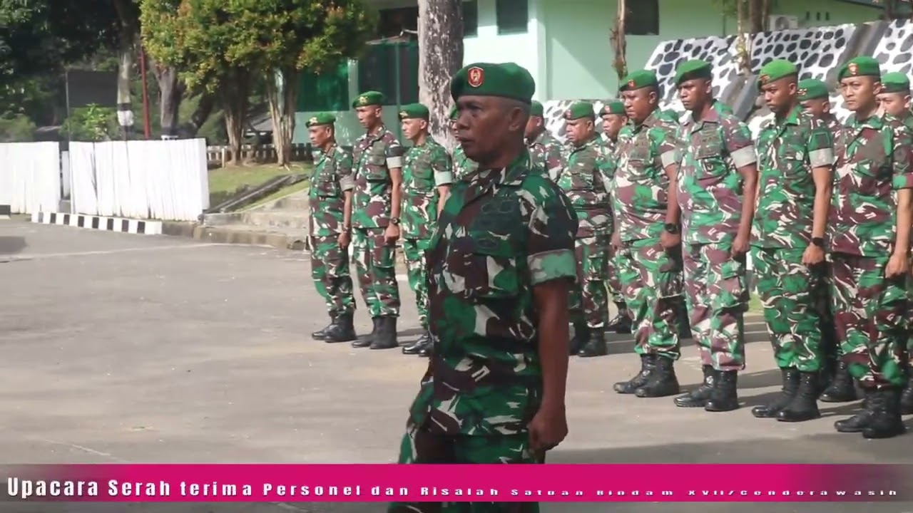 Tradisi Penyambutan Danrindam XVII/Cenderawasih Dan Pelepasan