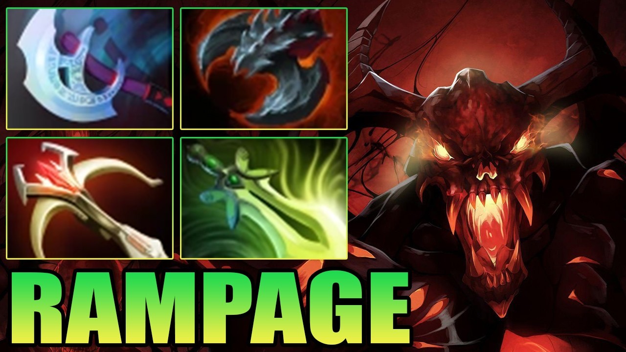 Rampage Shadow Fiend Dota 2 ! SF Dota 2 Safe Lane Carry Gameplay Build Guide 7.40