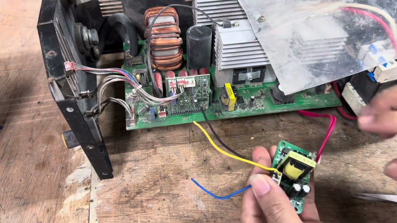 Hướng dẫn sửa máy hàn điện tử  mất nguồn không có điện vào lỗi  hỏng nguồn điều khiển 24v