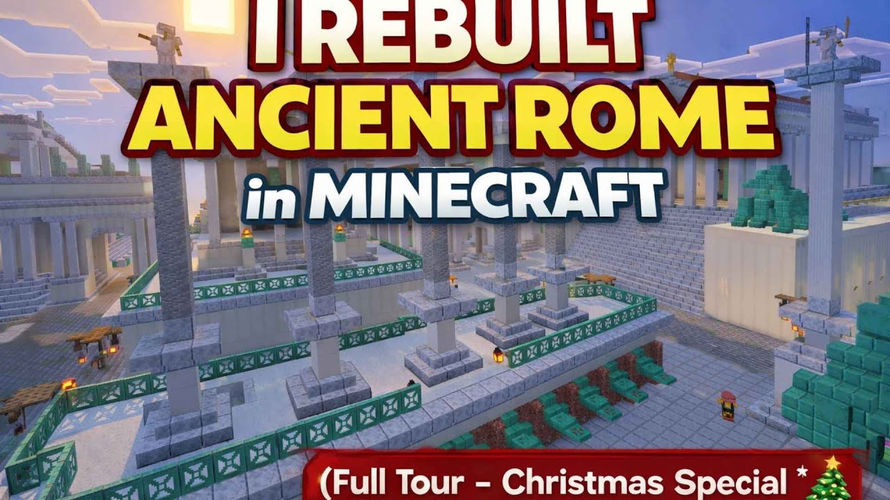 I REBUILT ANCIENT ROME in MINECRAFT! (Full Tour – Christmas Special🎄)