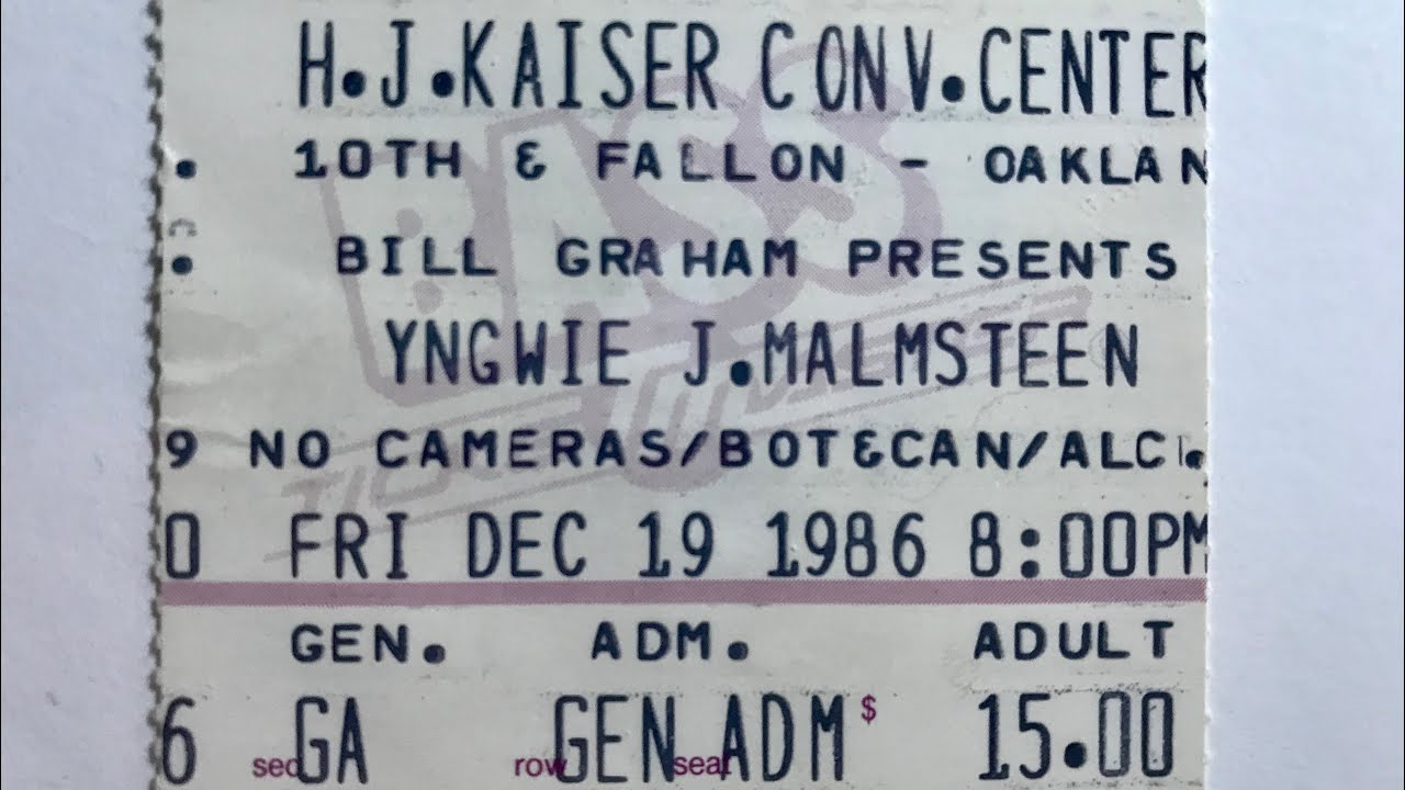 𝔜𝔫𝔤𝔴𝔦𝔢 𝔍. 𝔐𝔞𝔩𝔪𝔰𝔱𝔢𝔢𝔫 Live in 1986 Oakland Ca.