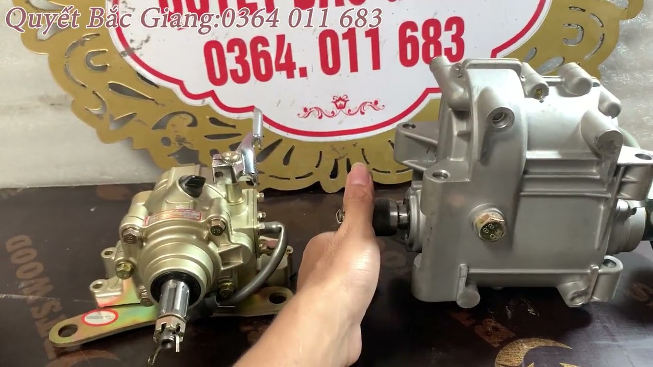 Review hộp số tiến lùi và hộp số nhanh chậm lắp và chế cho xe lôi xe ba bánh