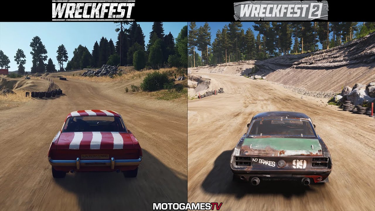 Wreckfest vs Wreckfest 2 Early Access - Savolax Sandpit Comparison