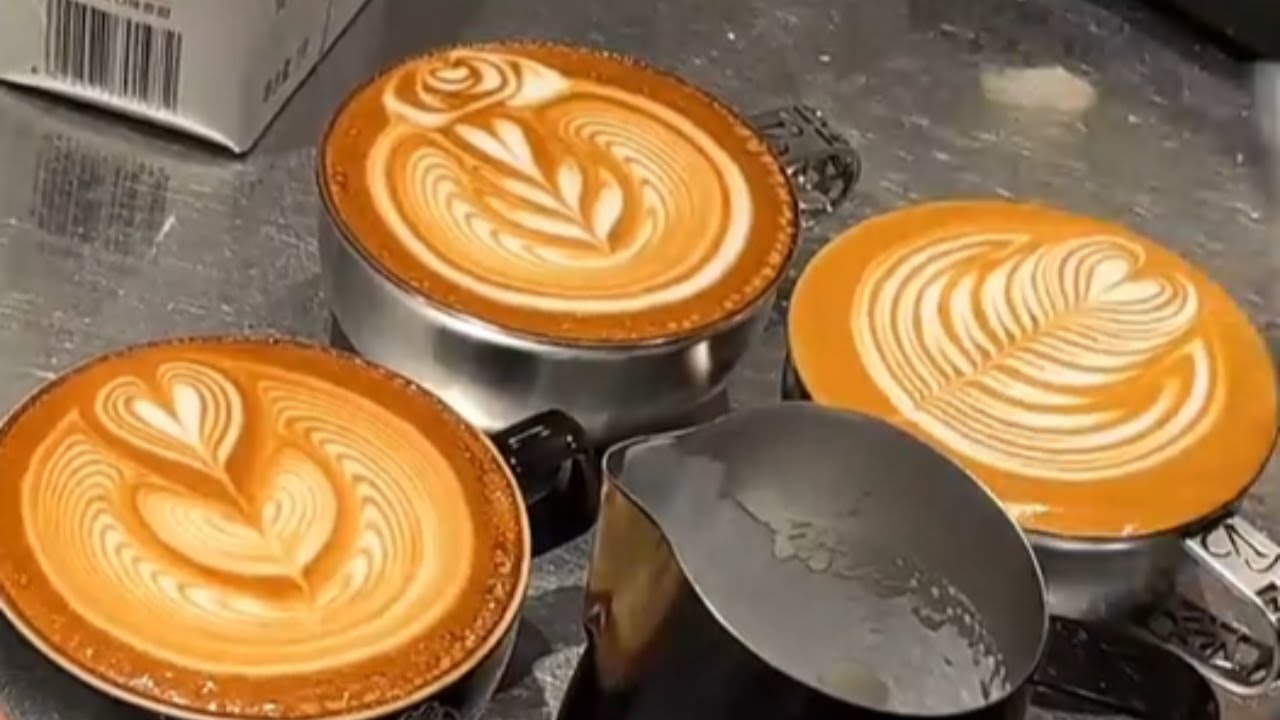 Beautiful Latte Art Collection | Leaf, Heart & Rosetta