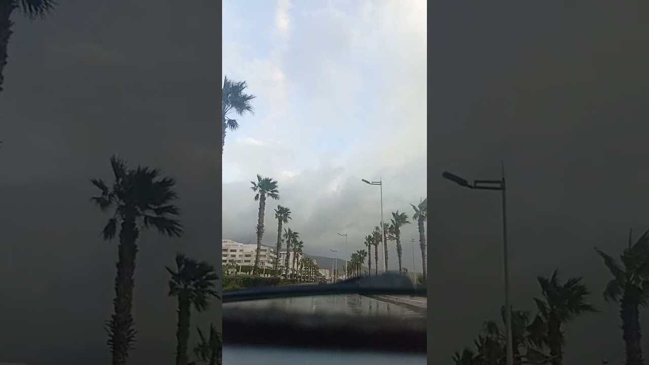 حصري لأول مرة كورنيش الناظور الشتاء الناظور إعزان 