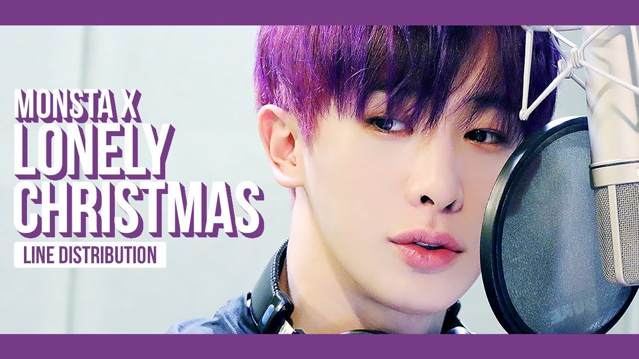 MONSTA X - Lonely Christmas Line Distribution (Color Coded)