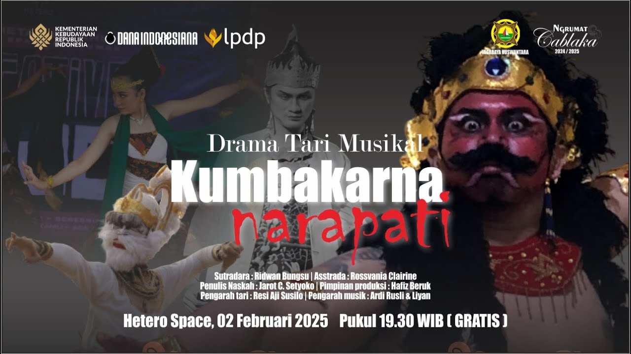 LIVE  🔴DRAMA TARI MUSIKAL KUMBAKARNA NARAPATI | DANA INDONESIANA | KEMENBUD RI | LPDP