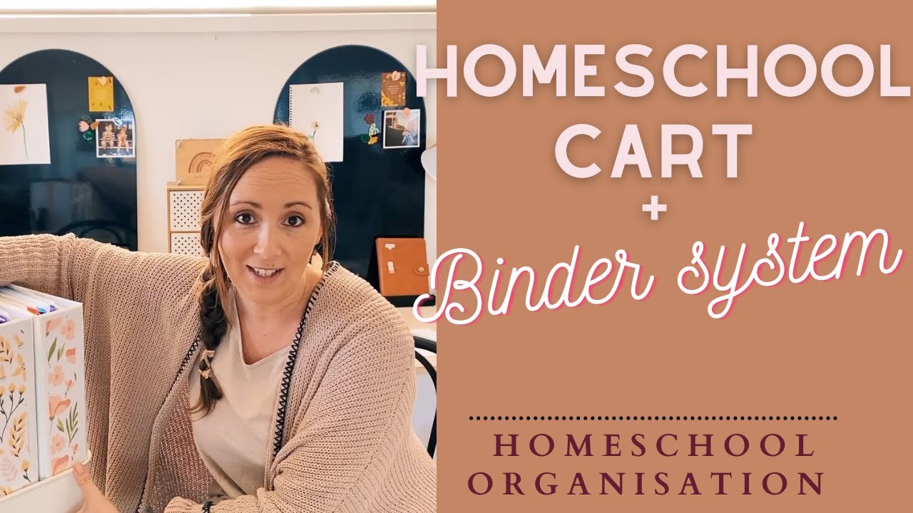 Homeschool cart + Binder system | Homeschool organisation