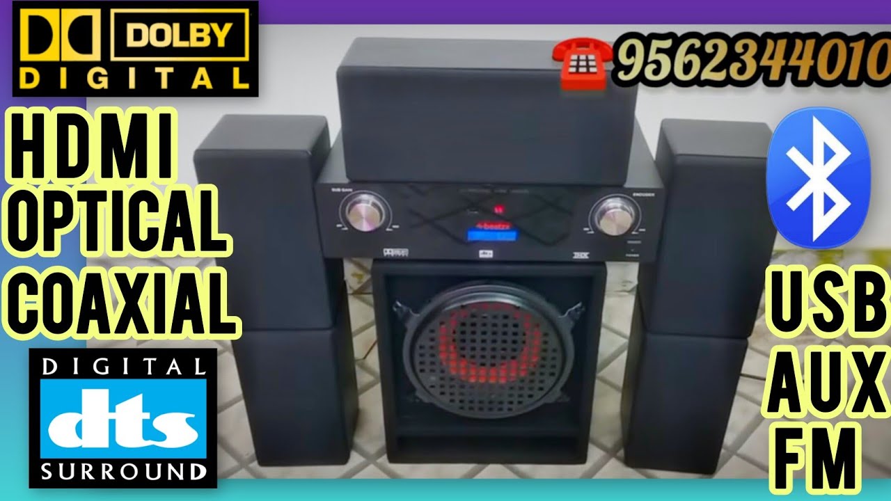 5.1 DOLBY DTS SURROUND AMPLIFIER 🔊 HDMI OPTICAL COAXIAL STEREO AMPLIFIER 