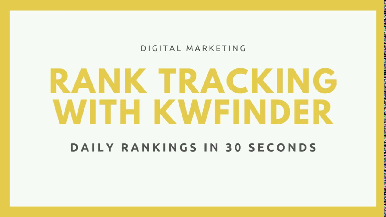 Best Rank Tracking with KWfinder-2025 | Import keywords in bulk full detail Guide | SERPWatcher