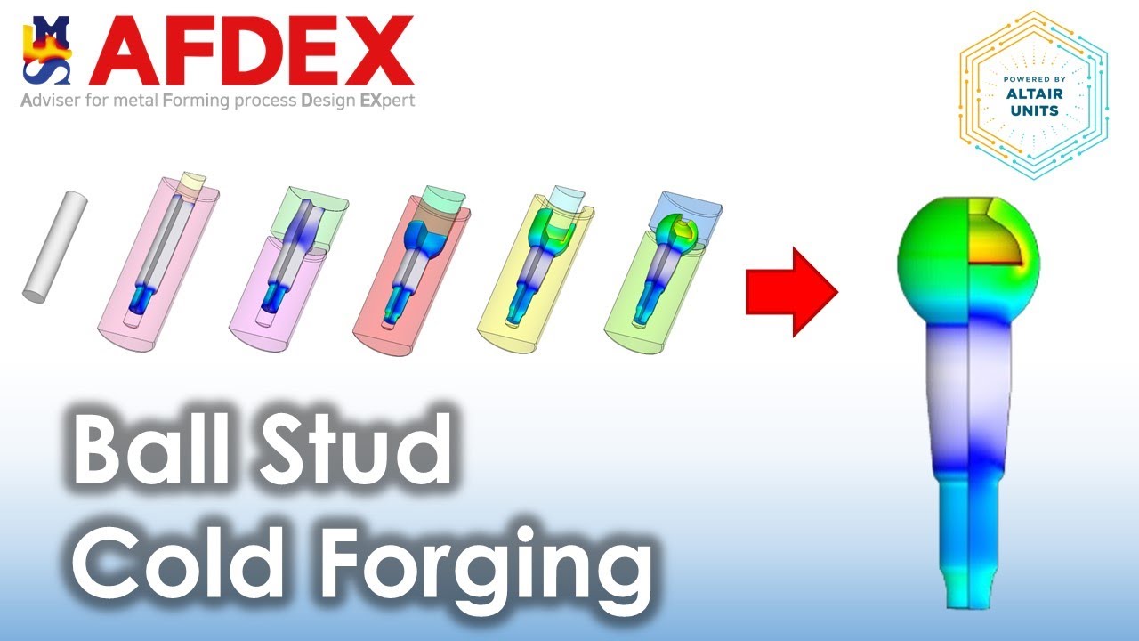 Ball Stud Forging Process Simulation | #AFDEX