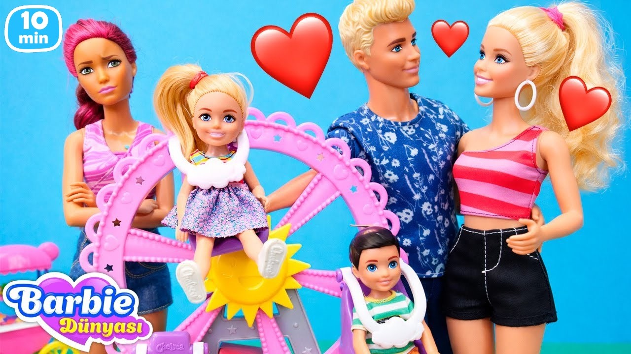 Kukla Barbie ve Ken ile eğleniyoruz! Ne yapacaklar bu sefer? Çocuk oyunları.