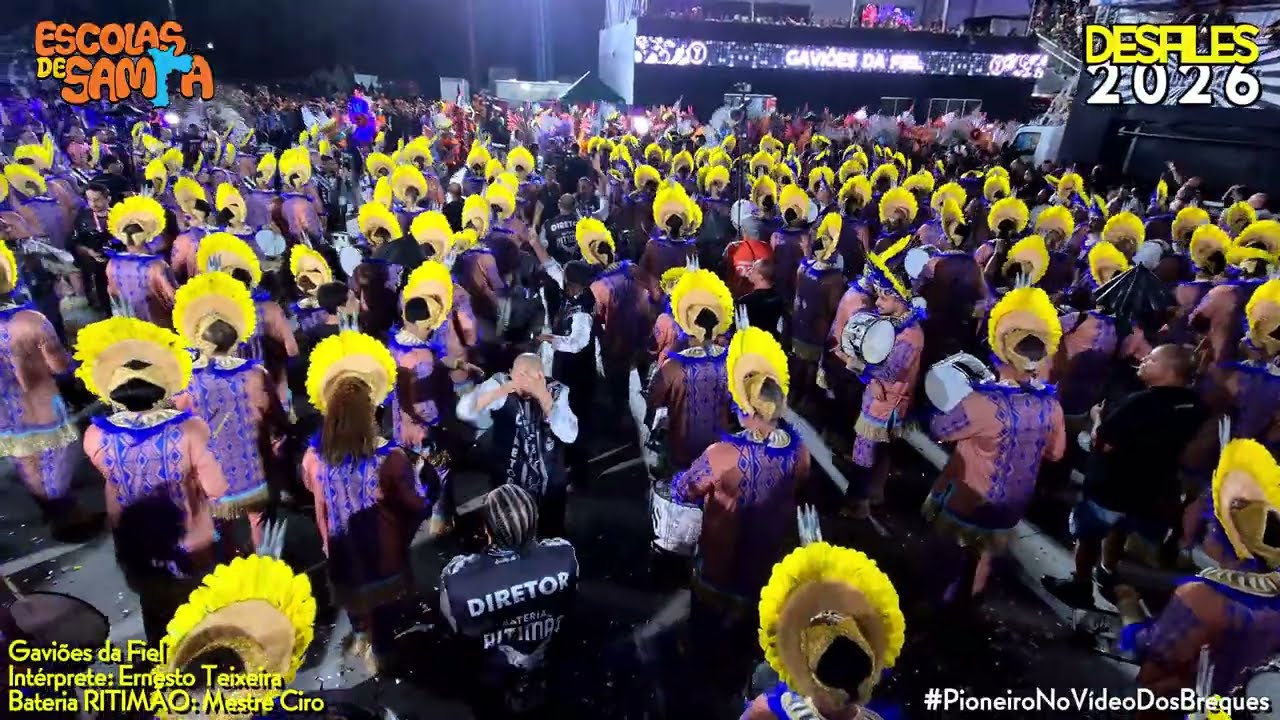 VICE CAMPEÃ - Gaviões da Fiel Torcida 2026 - LARGADA Bateria RITIMÃO no DESFILE OFICIAL #BotaOFone