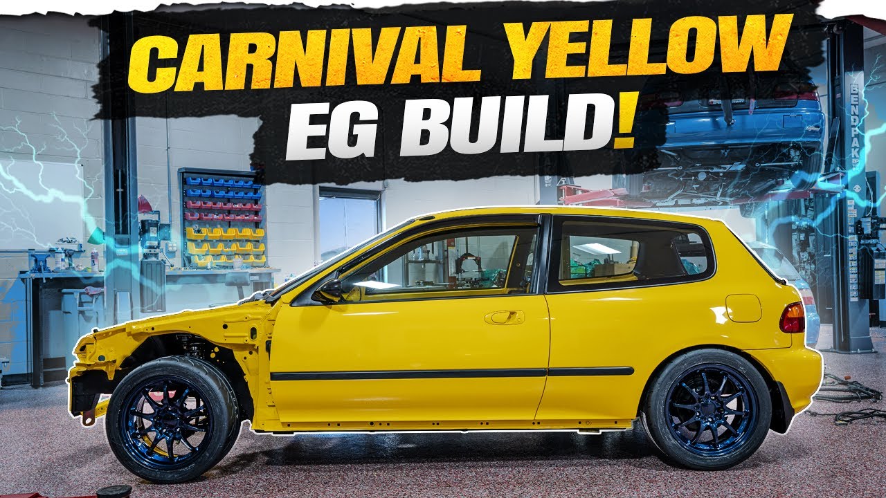 This maybe the BEST EG Civic Si we have ever BUILT! Carnival Yellow Spoon EG!
