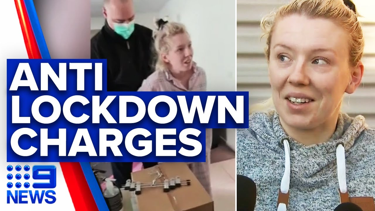 Victorian woman charged over alleged anti-lockdown protest plans | 9News Australia