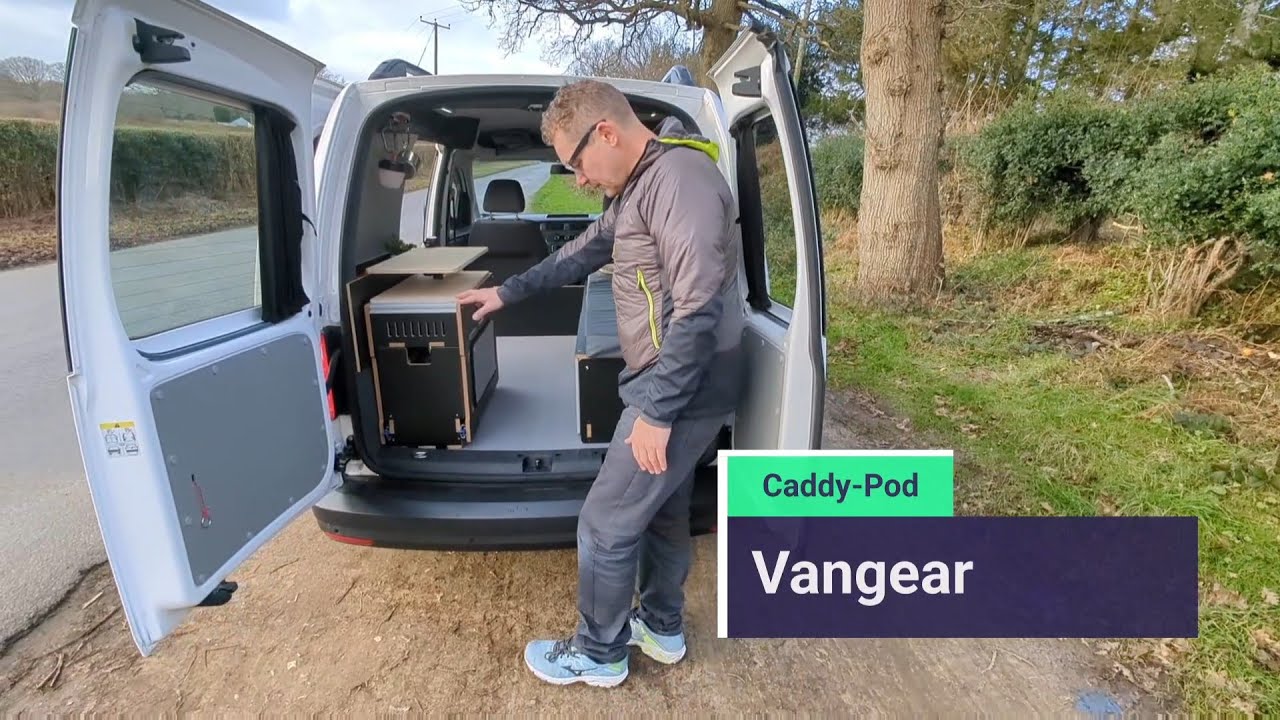 Volkswagen Caddy pod campervan conversion kitchen