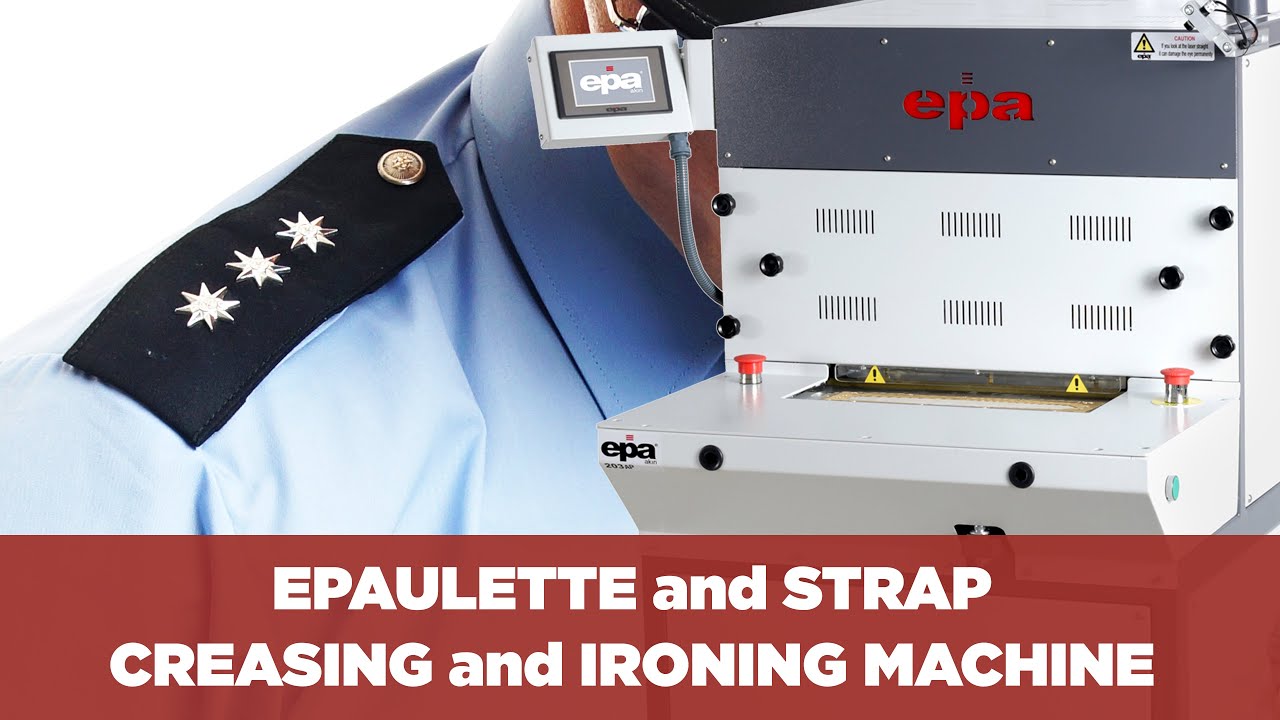 Epaulette & Strap Ironing and Creasing Machine - Army/Police Shirt Epaulette Ironing - EPA 203AP