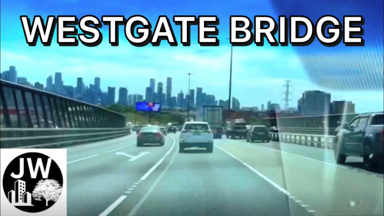 Driving from Williamstown to Melbourne CBD | West Gate Bridge & Kings Way