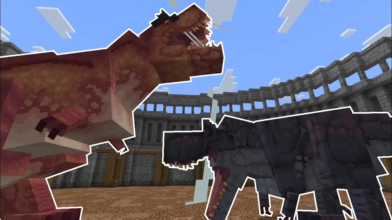The Dawn Era VS MC Primitive Ark Add-on | Mob Battle | Minecraft Bedrock Edition
