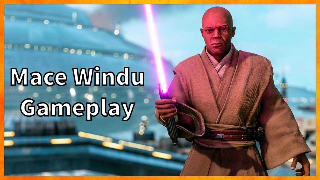 Mace Windu Gameplay Star Wars Battlefront 2