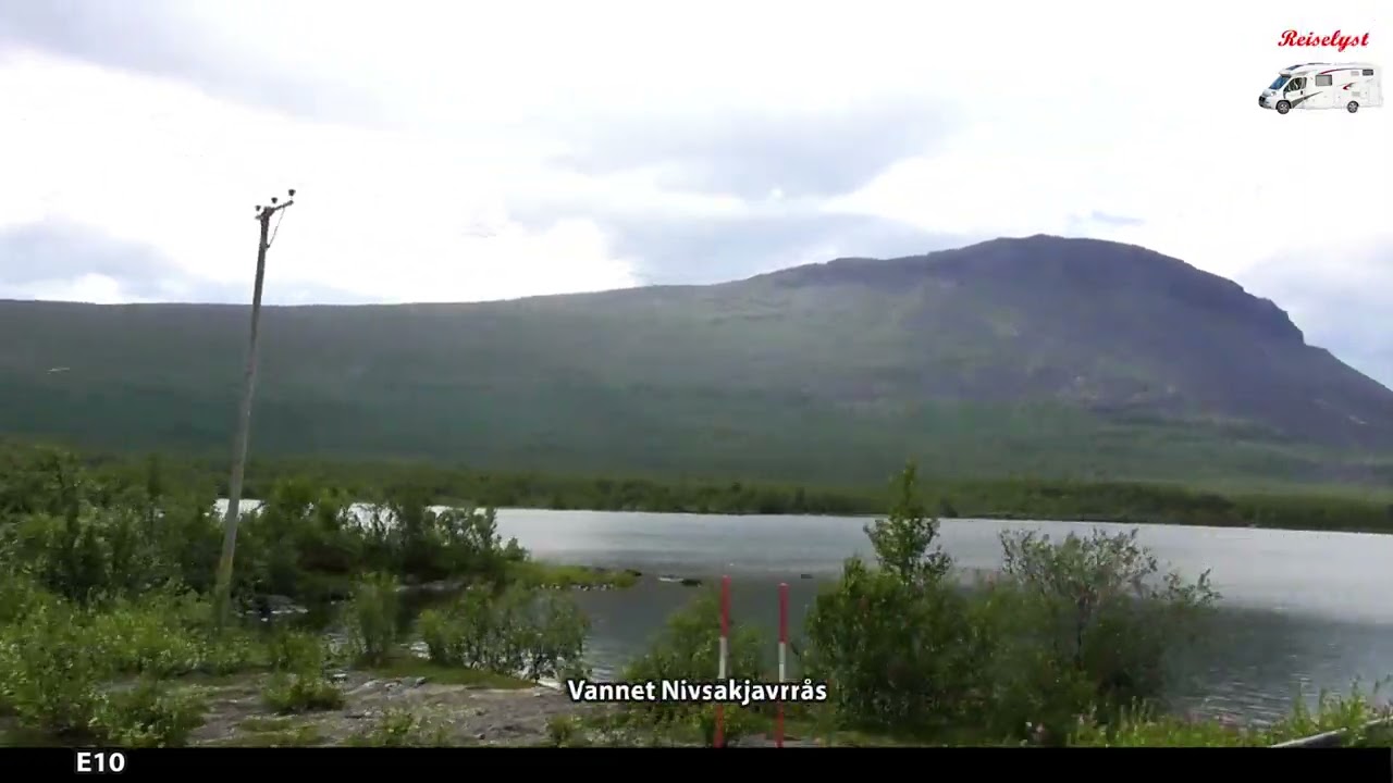 Road Trip with motorhome. Kiruna to The National border, Bjørnefjell