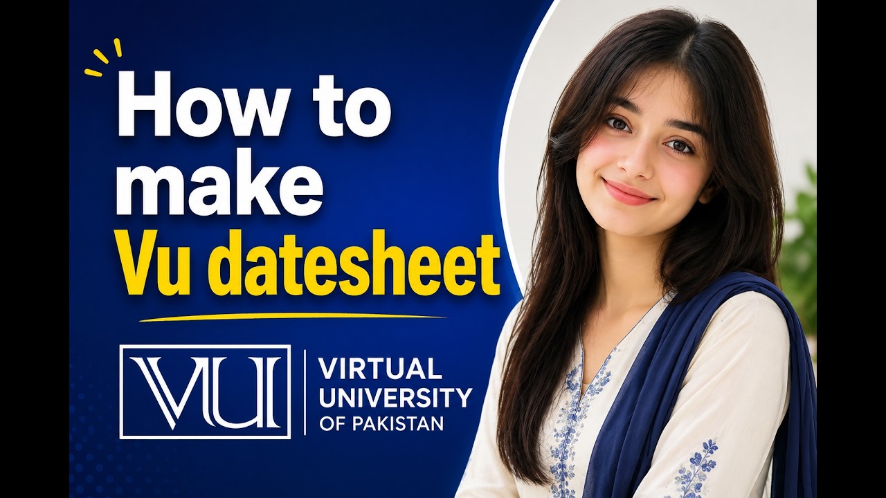 How to Make VU Datesheet 2026 | Complete Step-by-Step Guide | Ali Vu Wala