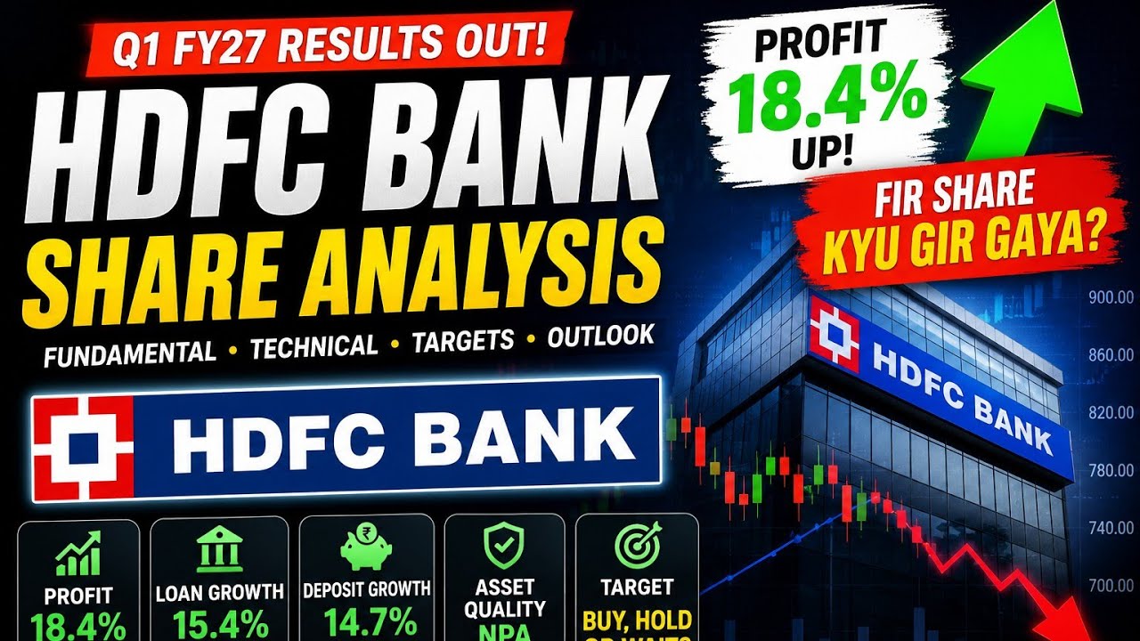 HDFC Bank Q1 FY27 Results Analysis | Buy, Hold Ya Wait? | Latest Technical & Fundamental Analysis 