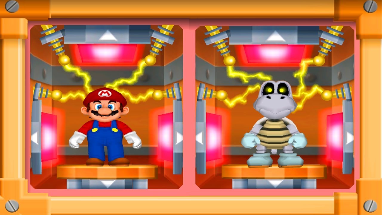 Mario Party 7 Minigame - Mario vs Dry Bones vs Luigi vs Yoshi