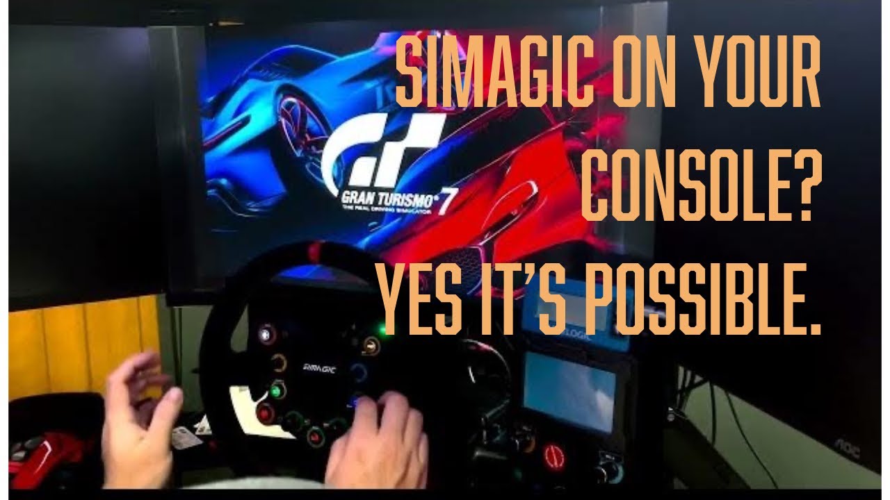 Simagic Wheels and Pedals on a Playstation? Yes, that's possible. Introducing Sigma