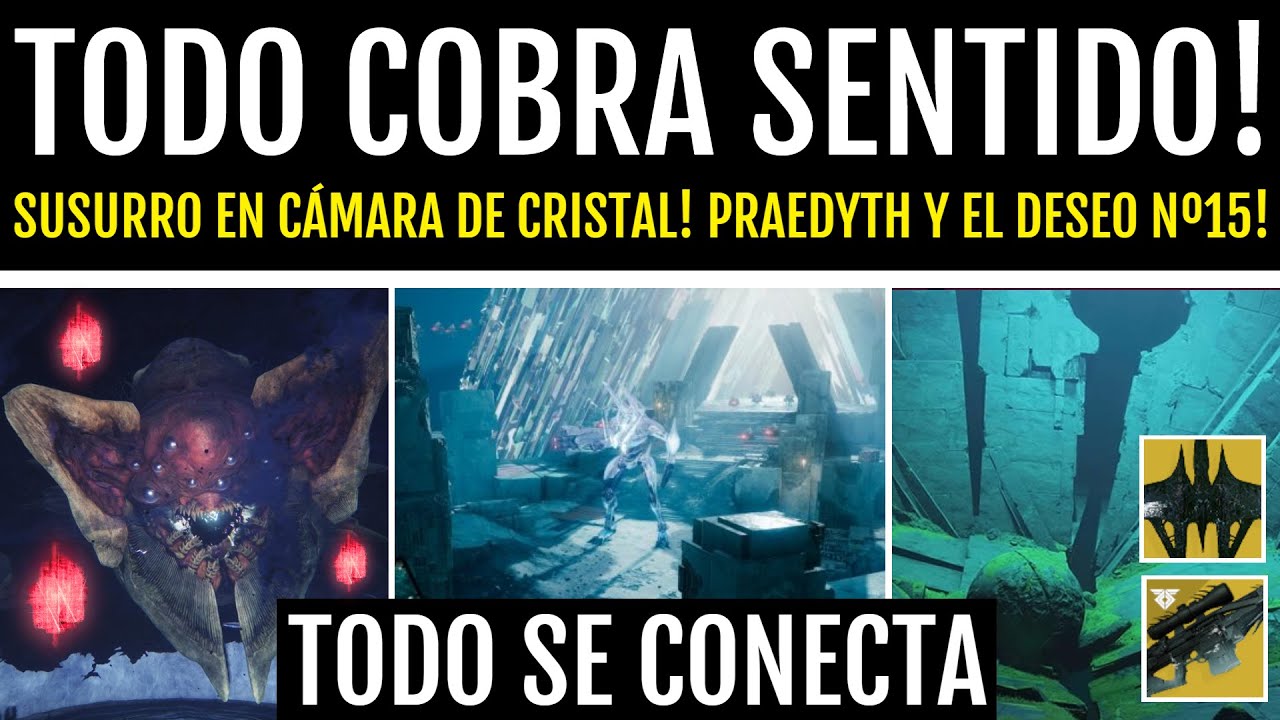 SUSURRO EN C&Aacute;MARA DE CRISTAL! PRAEDYTH y EL DESEO 15! PORTALES ESPACIO-TEMPORALES y M&Aacute;S! | Destiny 2