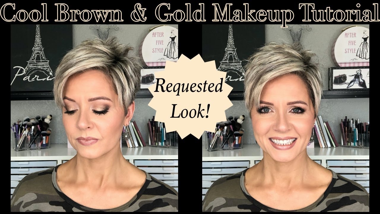 Cool Brown & Gold Makeup Tutorial [Requested Look]