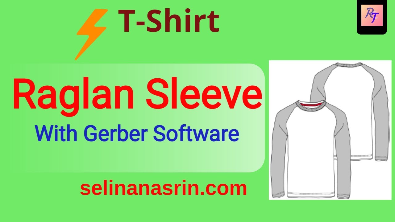 Raglan Sleeve T-Shirt Pattern With Gerber Software