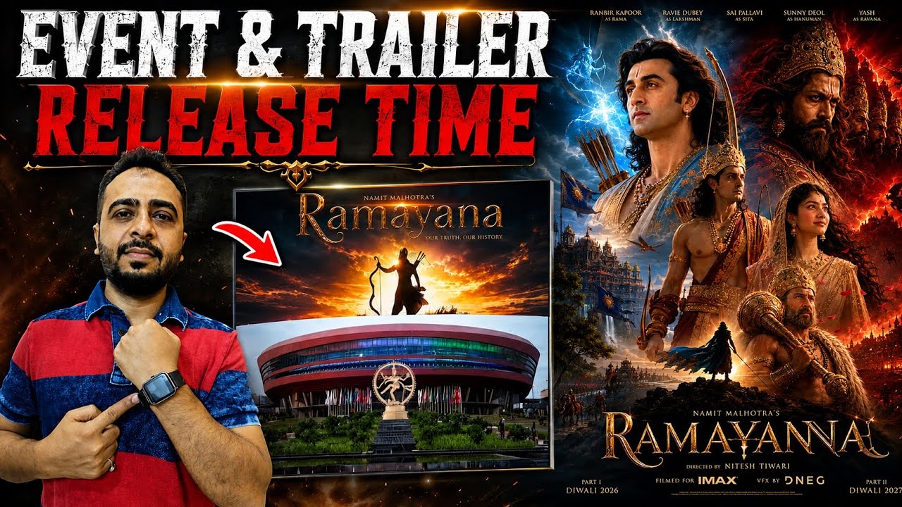 Ramayana Trailer Release Time | Ramayana Trailer Event | Ranbir Kapoor | 