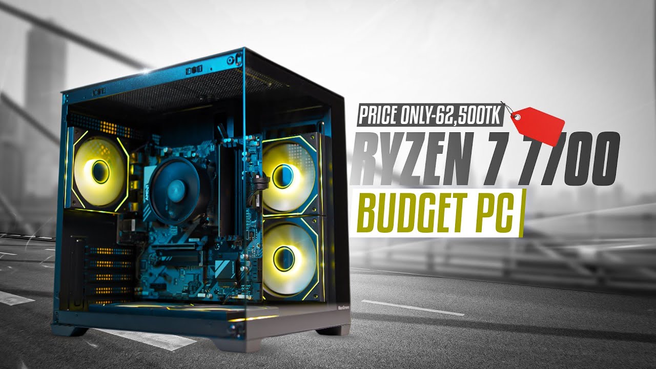 Лучший игровой ПК всего за 62 500 така. Оснащён процессором Ryzen 7 7700. Бюджетный игровой ПК. К...