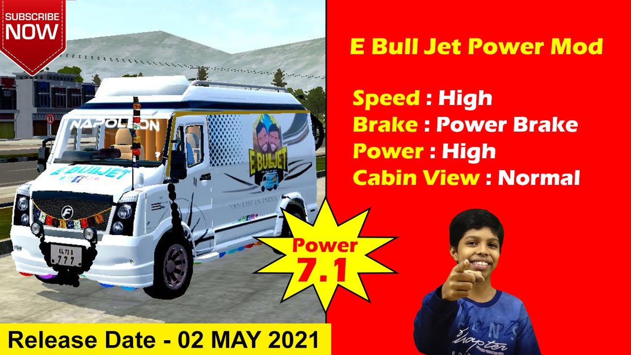 Grand Release | E Bull Jet Napoleon | POWER Mod | FHV7.1 | Bussid | HariVids