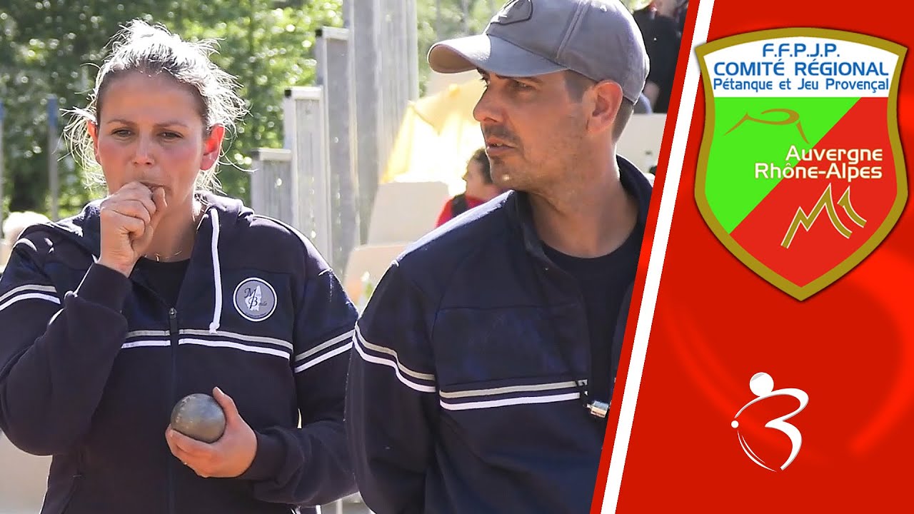 Demi-finale du doublette mixte : MOUNIER vs TANCHON - Championnat Auvergne Rhône-Alpes de pétanque