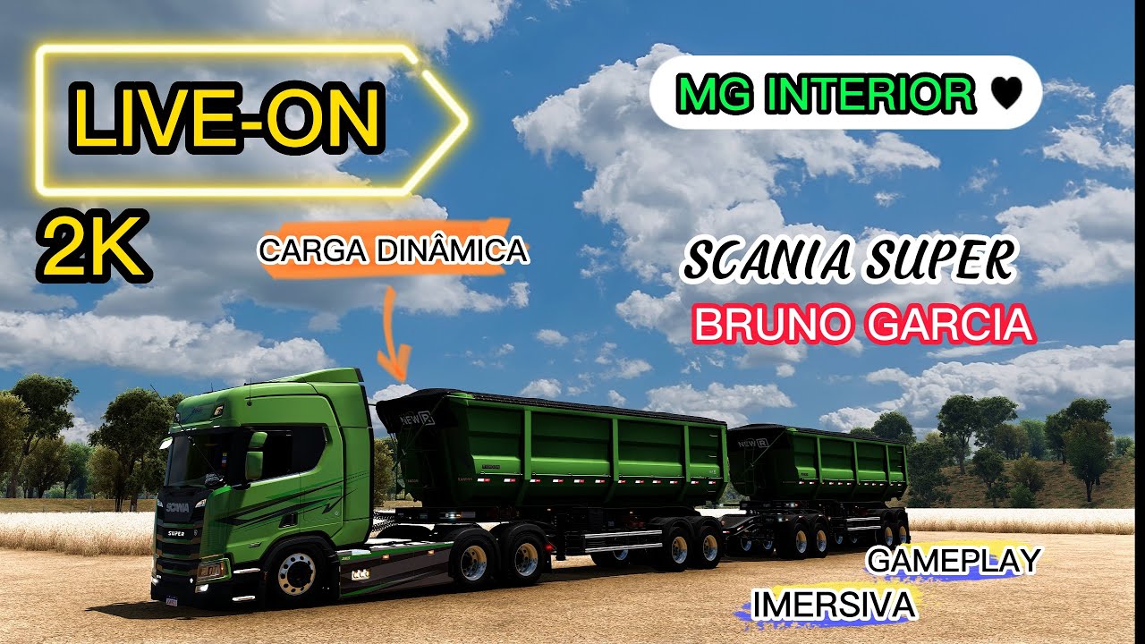 LIVE - MONTEI A NOVA SCANIA DO BRUO GARCIA NO RODOCAÇAMB| Euro truck Simulator 2   #ETS2 #EUROTRUCK2
