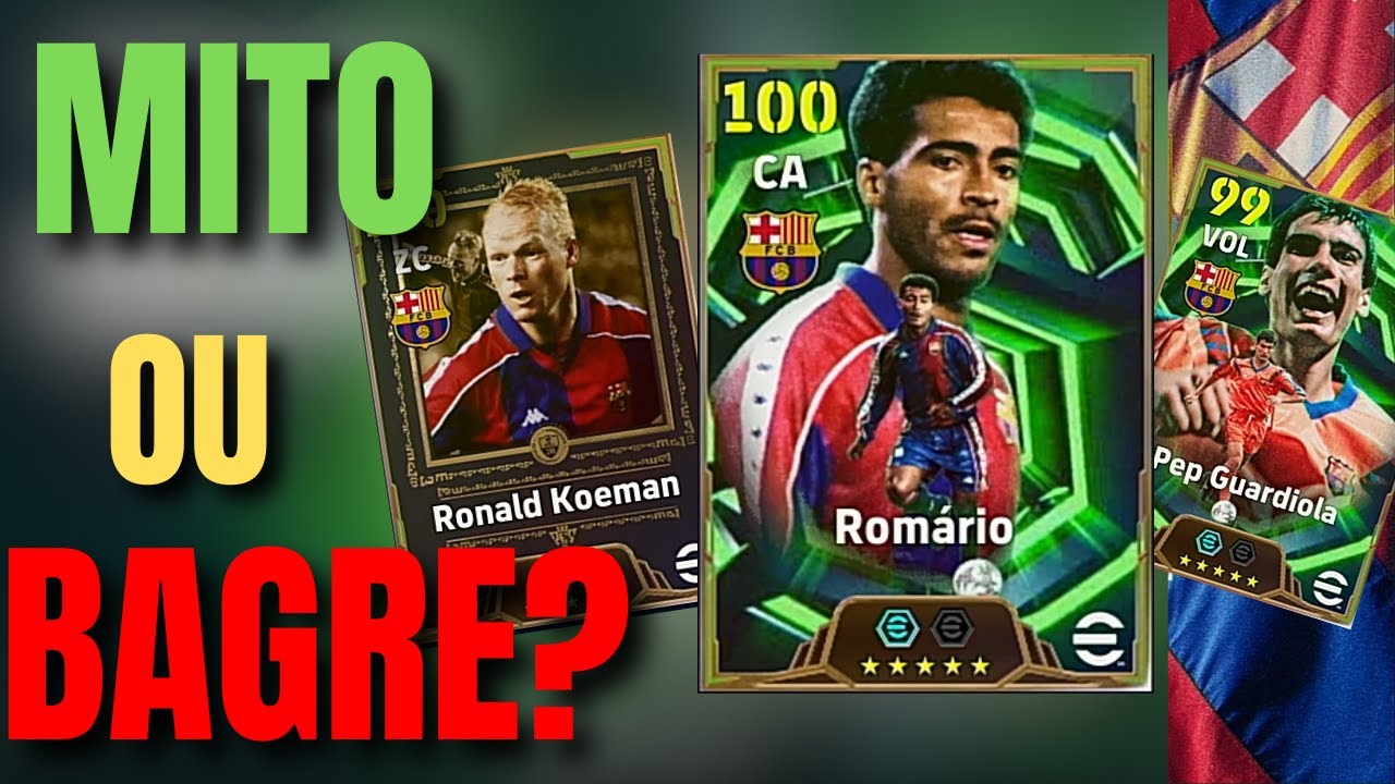 ROMARIO, KOEMAN e PEP GUARDIOLA - ANALISE DE PACK