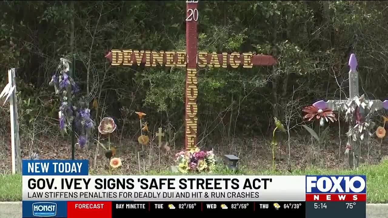 Gov. Ivey signs Safe Streets Act, law inspired by two Mobile County teens DUI, hit-and-runs