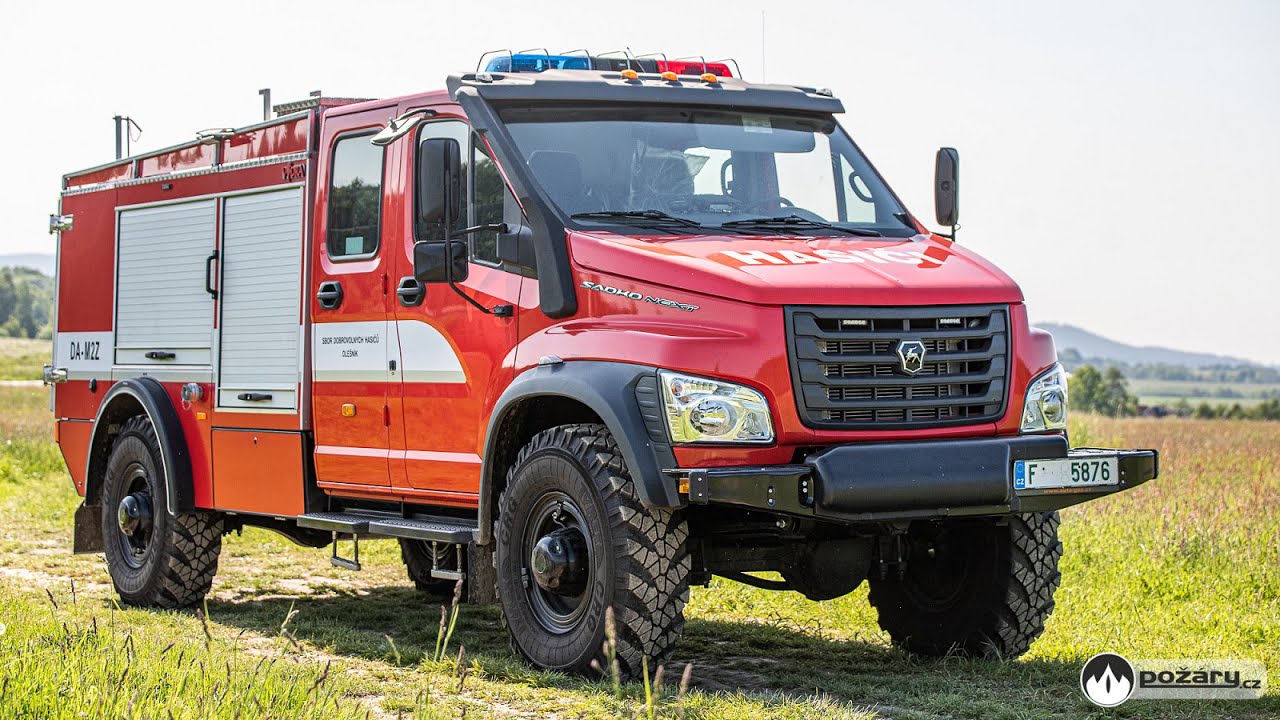 POŽÁRY.cz: Unikátní dopravní automobil GAZ Sadko Next pořídila pro své hasiče obec Olešník