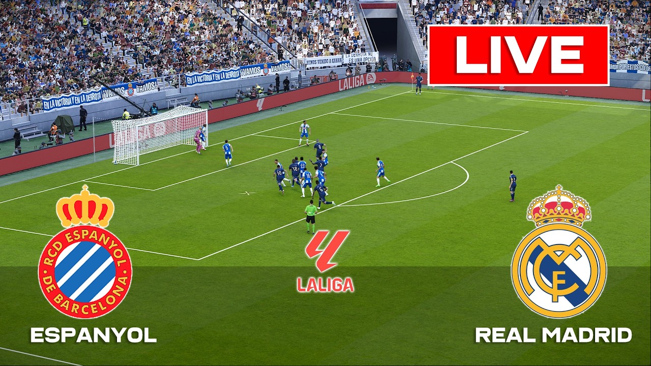 🔴LIVE : Espanyol vs Real Madrid | La Liga | Full Match Streaming | PES 2021 Gameplay