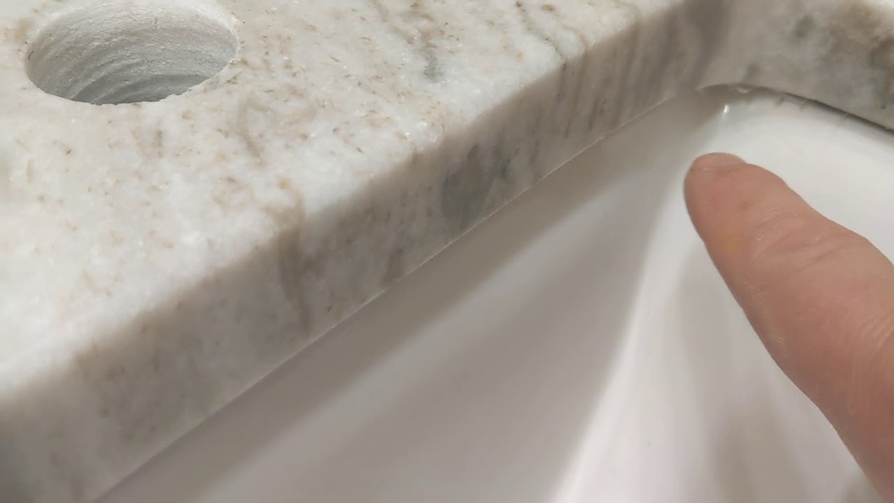 Granite countertop. Very poor installation!