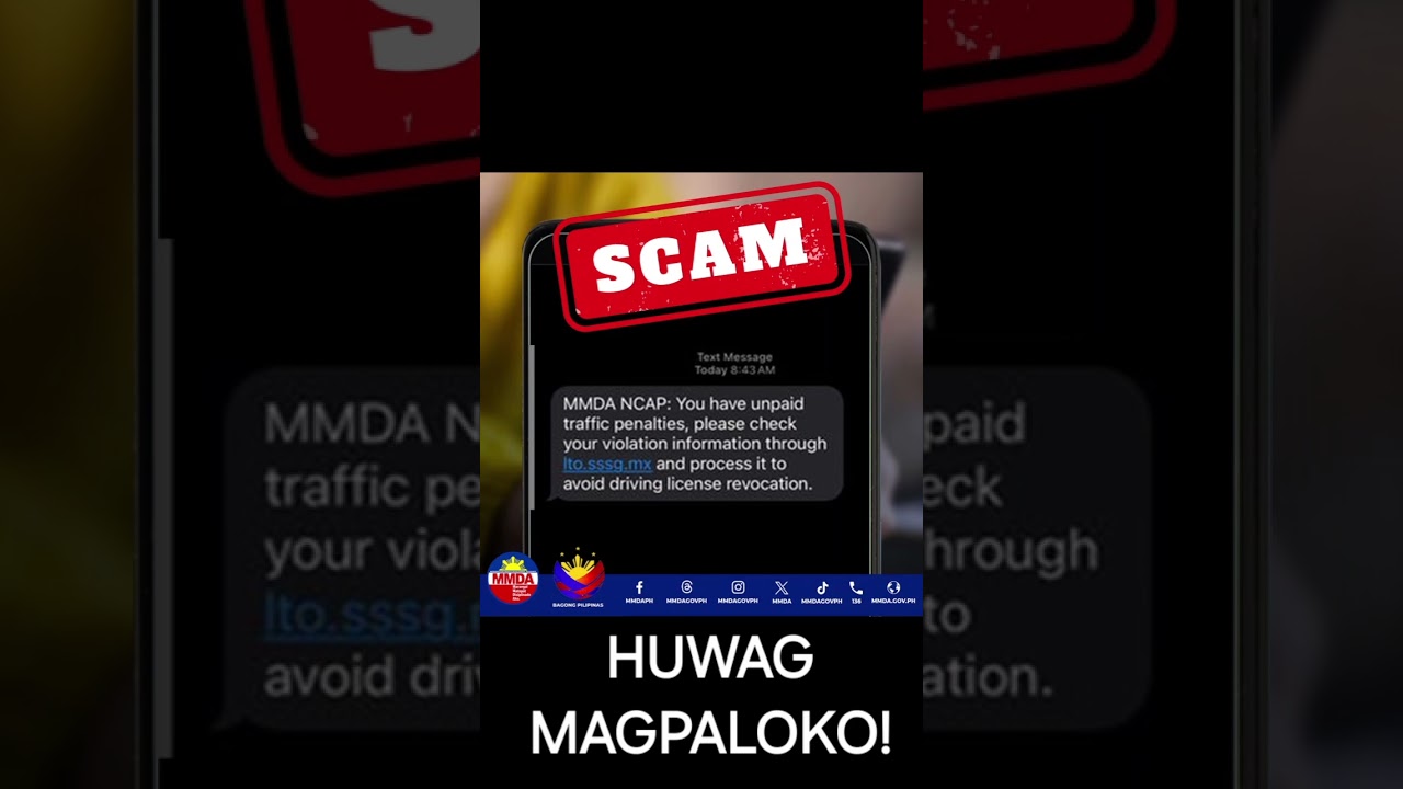 HUWAG MAGPALOKO SA TEXT SCAM HINGGIL SA TRAFFIC VIOLATION
