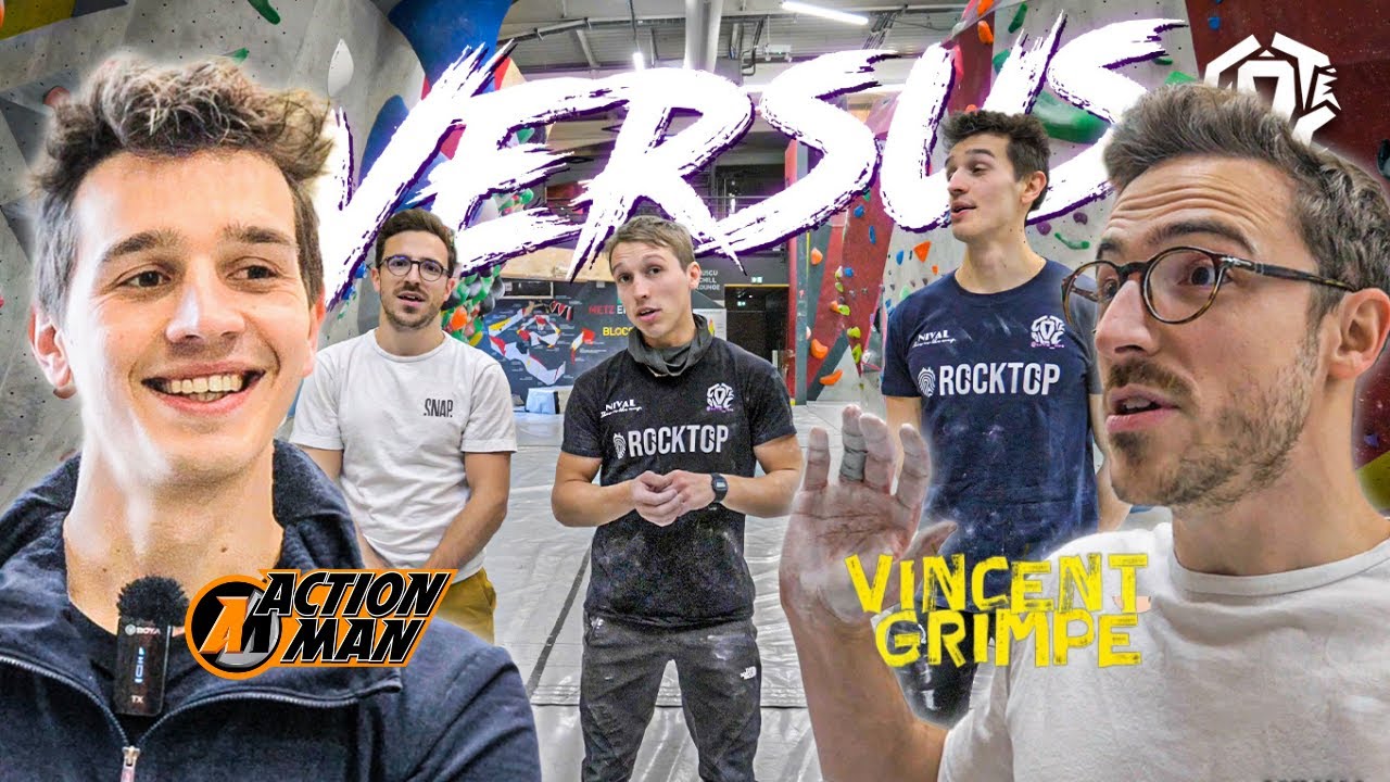 Vincent Grimpe VS Pierro de Côté Bloc ⚡️ Versus Escalade Bonus