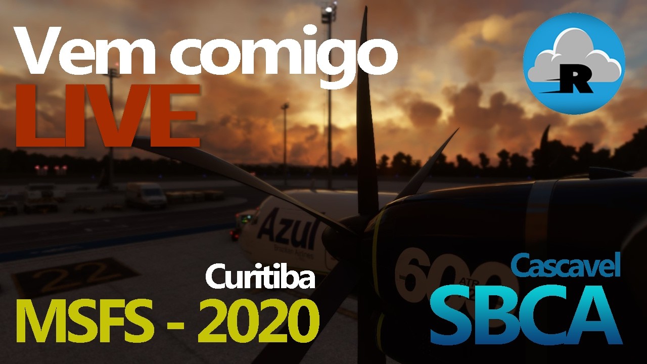 AO VIVO | ATR 72 600 ✈️ Vamos sair de Curitiba para Cascavel | MSFS 2020