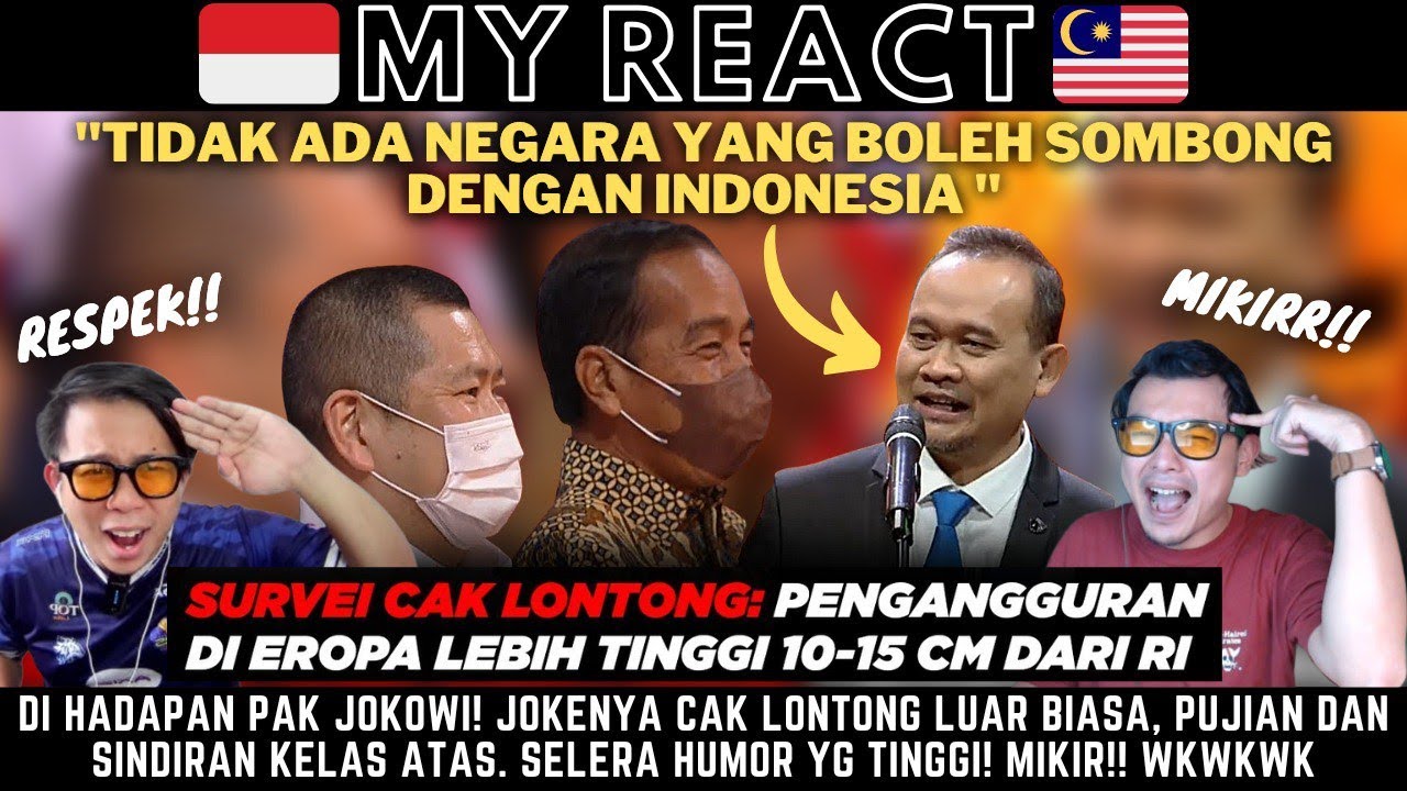 WKWKW! BERANI BANGET DEPAN PRESIDEN! GA RAGU CAK LONTONG SEBAGAI STAND UP KOMEDI TERMAHAL INDONESIA!