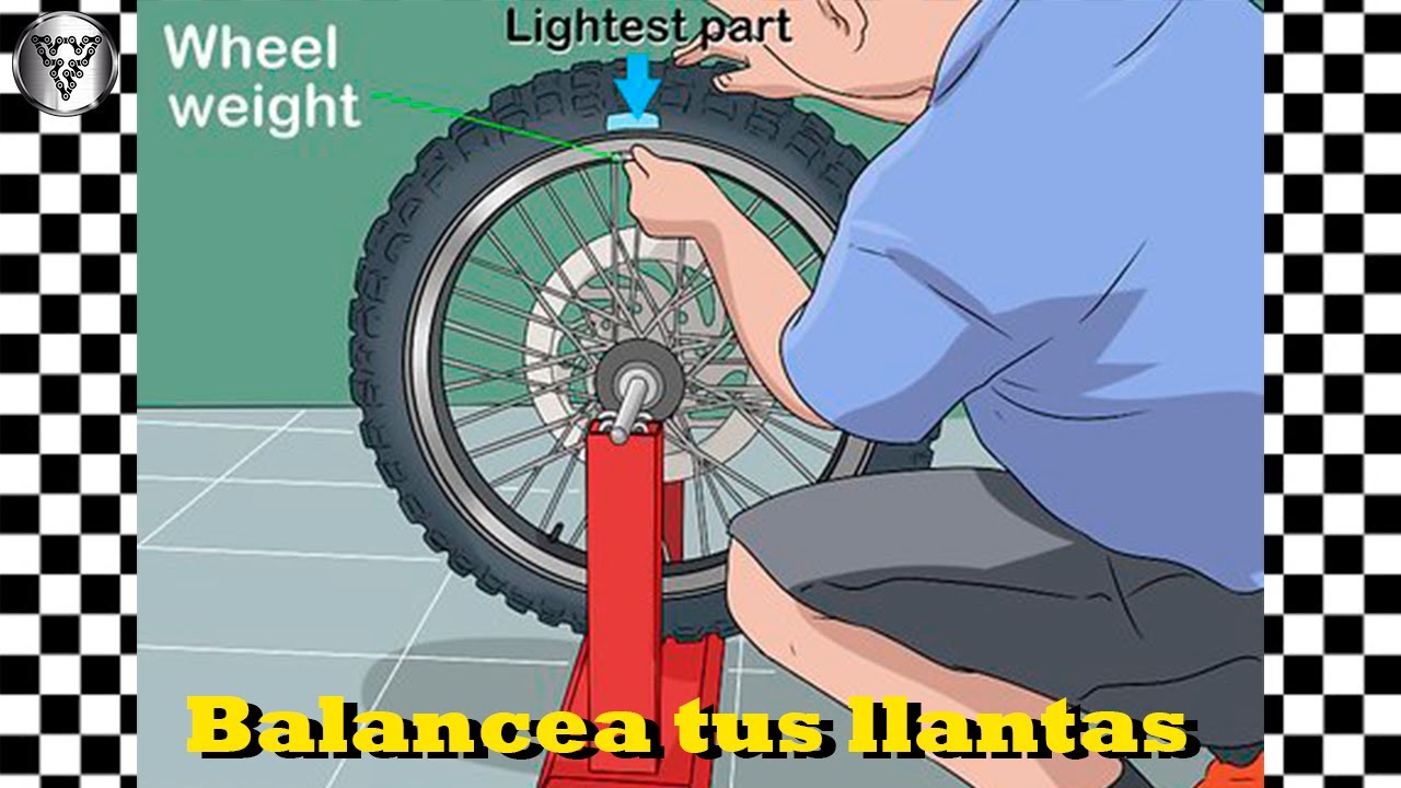 Balancea las llantas de tu moto (Balanceo por gravedad)