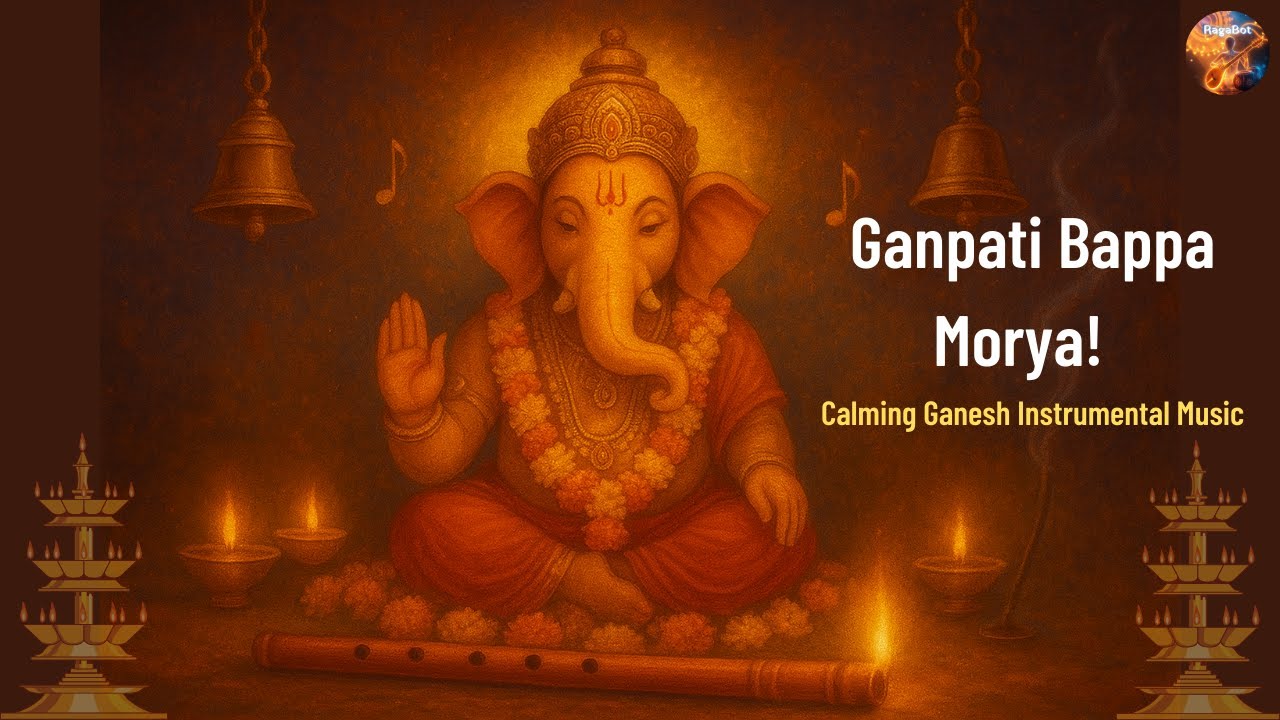 Calming Ganesh Instrumental Music | Indian Classical Meditation | Stress Relief & Positivity#ganesha